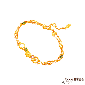 J’code真愛密碼 戀戀花語黃金/水晶手鍊