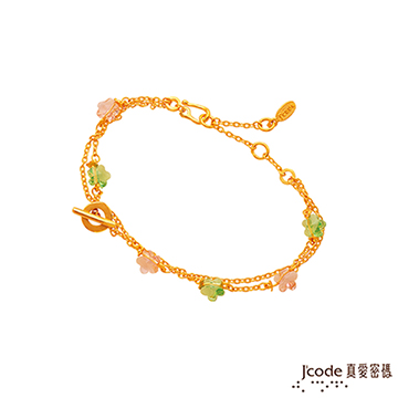 Jcode 真愛密碼 Jcode 花宴黃金/水晶手鍊