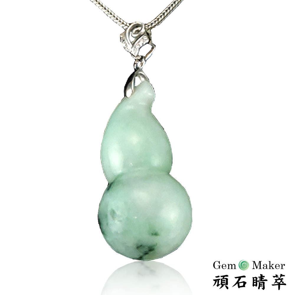 GemMaker 頑石睛萃 開運福祿雙至天然A貨翡翠項鍊(1429)