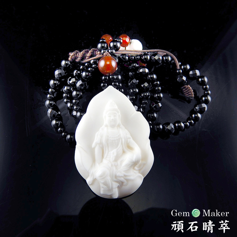 觀音硨磲項鍊 -買就送品牌手珠一條(送完為止)