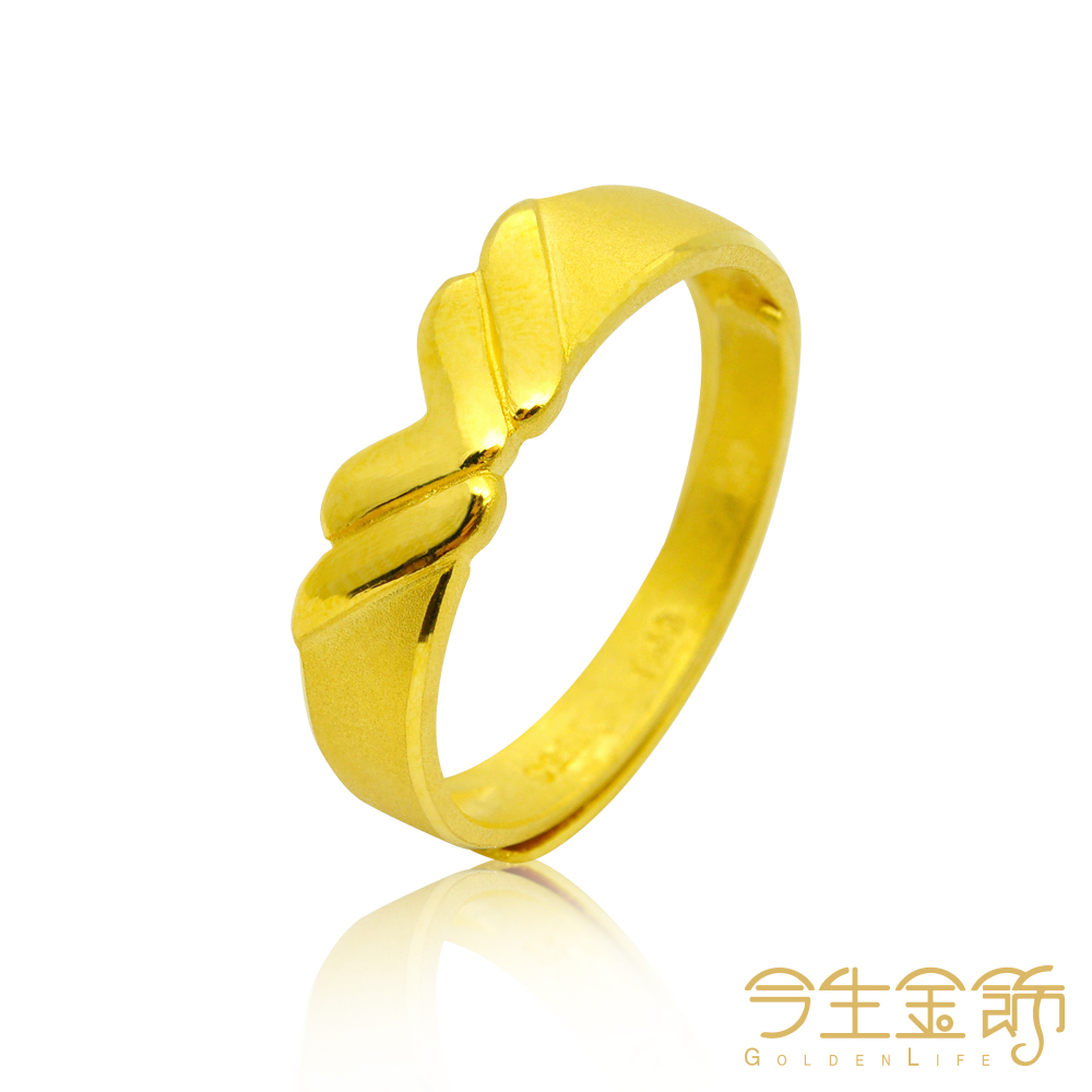 今生金飾 心心相戀男戒 黃金戒指