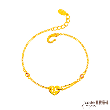 Jcode 真愛密碼 Jcode 滿心情意黃金/水晶手鍊
