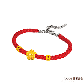 Jcode 真愛密碼 Jcode 公主黃金編織手鍊