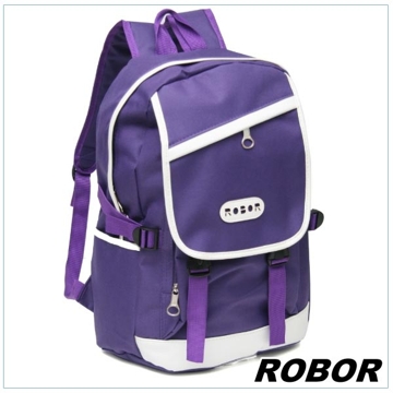 ROBOR 韓系型男 潮流百搭休閒簡約後背包(紫色)