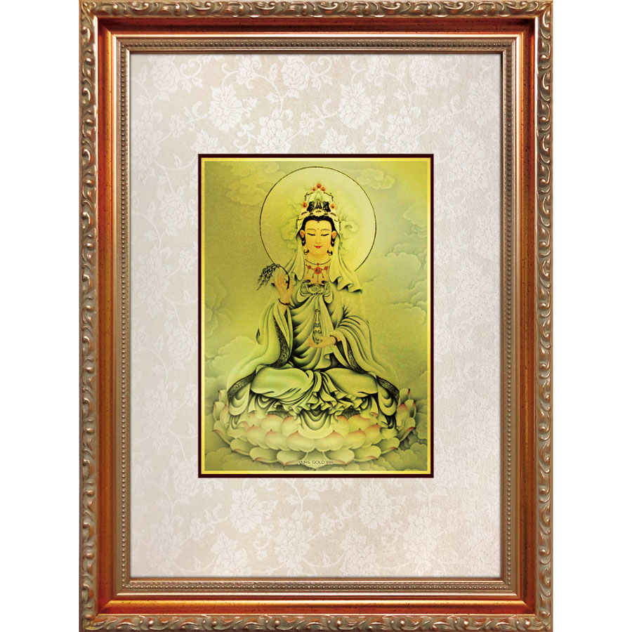 【美品】観世音菩薩   掛軸   仙涯　約181✕54cm   共箱付 明末銅鎏金觀音菩薩坐像| Dharma and Tantra | 2024 | Sotheby's