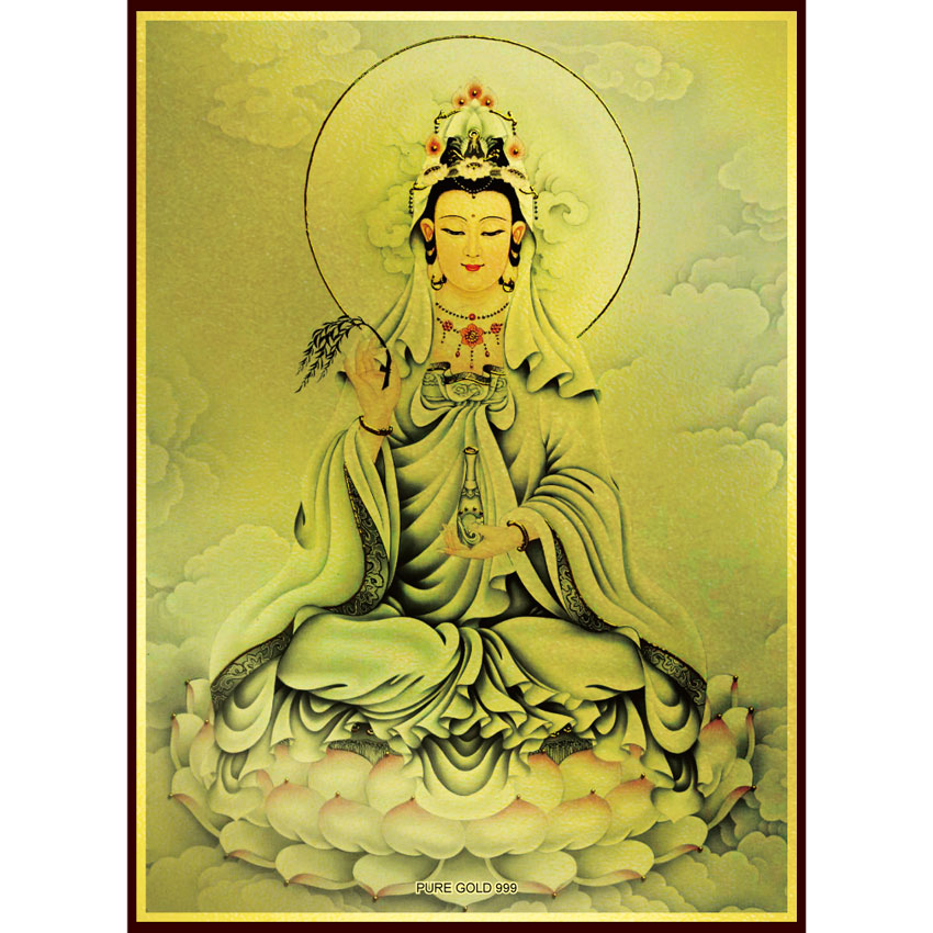 【美品】観世音菩薩   掛軸   仙涯　約181✕54cm   共箱付 bz-0074-00.jpg