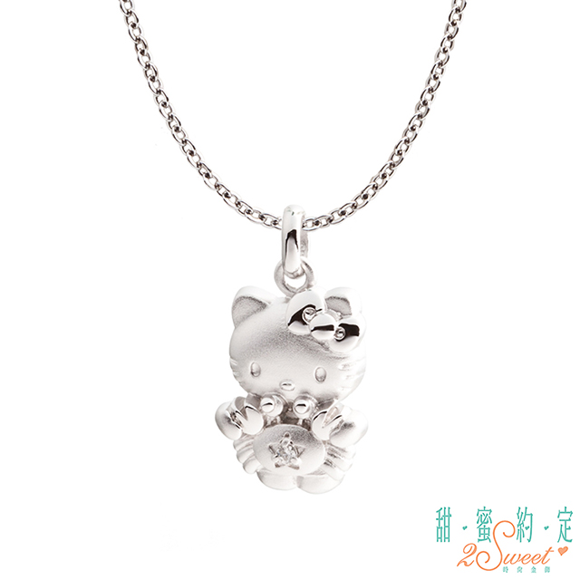 2sweet 甜蜜約定 HelloKitty 巨蟹座Kitty純銀墜子 送項鍊