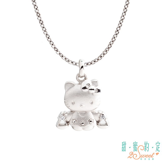 2sweet 甜蜜約定 HelloKitty 天秤座Kitty純銀墜子 送項鍊