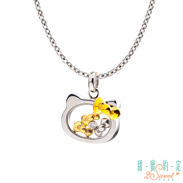 Hello Kitty HelloKitty 美麗境界Kitty白鋼墜子 送項鍊