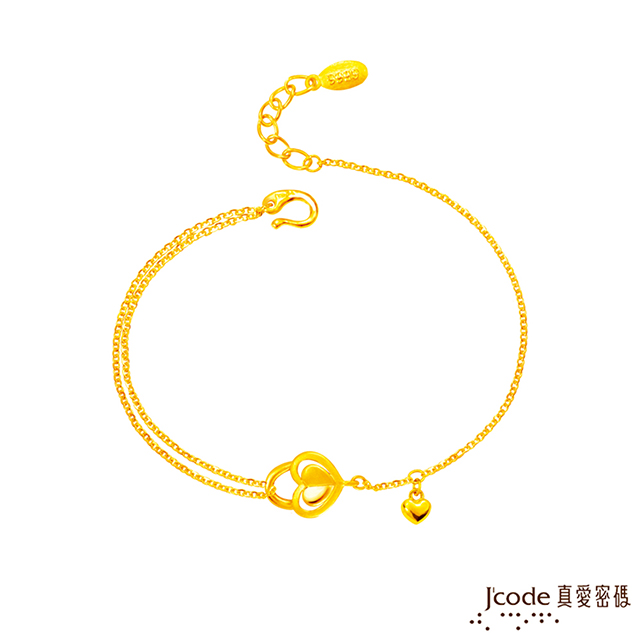 Jcode 真愛密碼 Jcode 心之鎖愛黃金手鍊