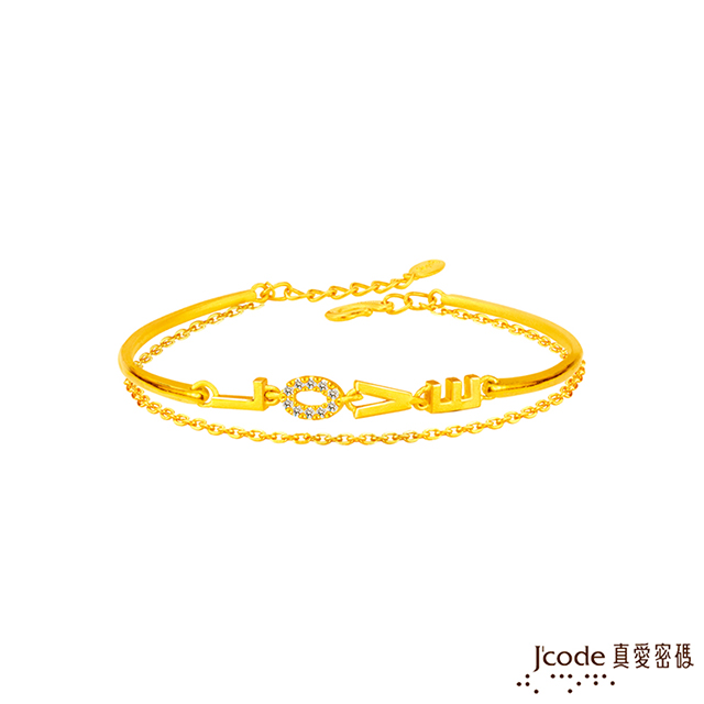 Jcode 真愛密碼 Jcode LOVE黃金手鍊