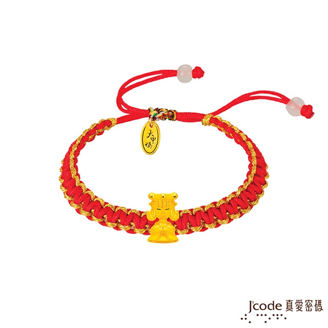Jcode 真愛密碼 Jcode 大甲媽黃金編繩手鍊