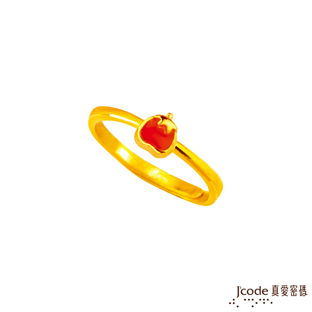 Jcode 真愛密碼 Jcode 大甲媽果然招財柿柿如意黃金戒指