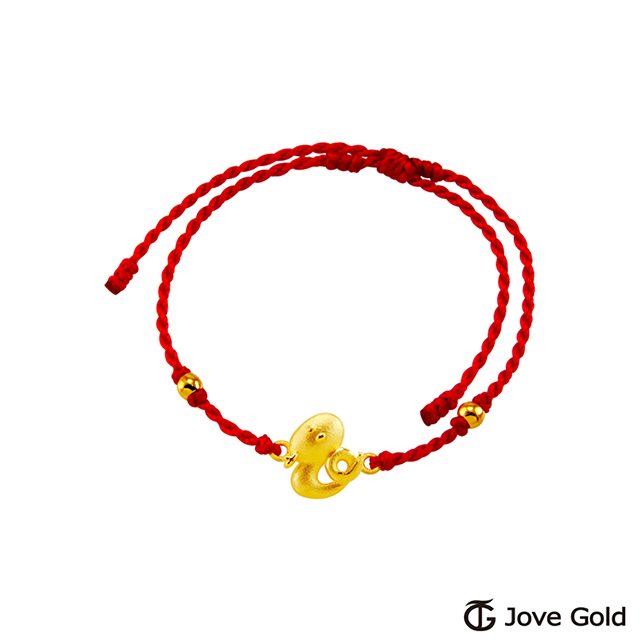 Jove gold 吉來運展黃金繩手鍊-蛇