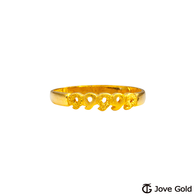 Jove gold 點點滴滴黃金戒指