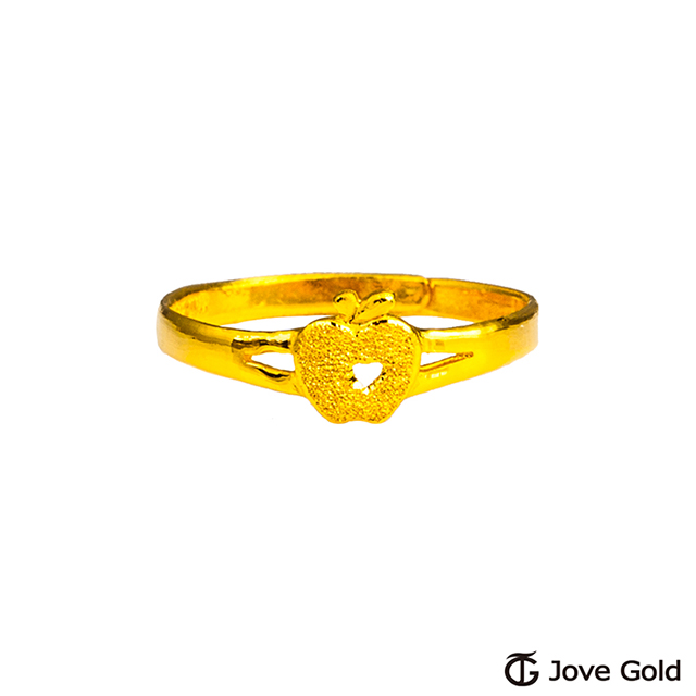 Jove gold JoveGold漾金飾 智慧之果黃金戒指