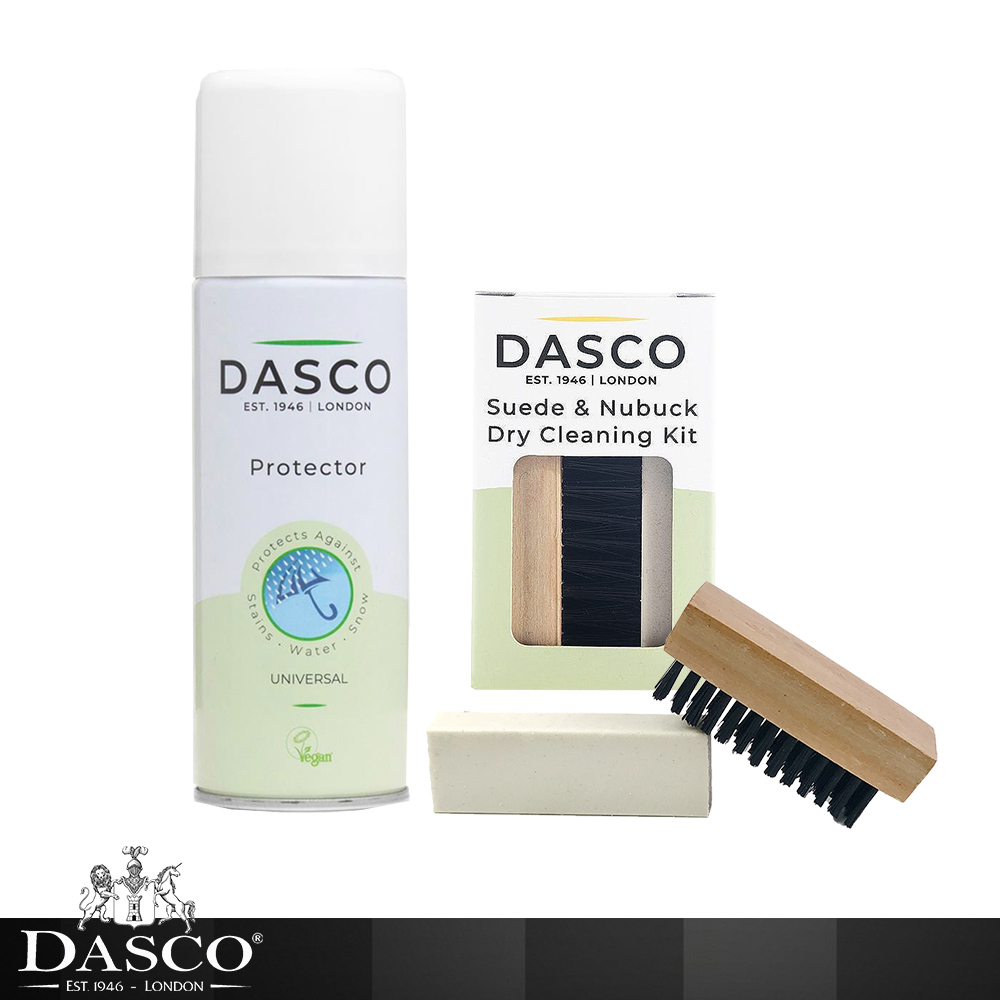 DASCO 伯爵 英國 4012防水防污劑+5618麂皮乾式清潔組 麂皮清潔防水優惠組