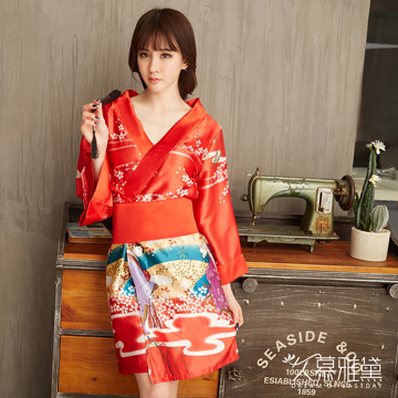 久慕雅黛 紅櫻朧月華麗和服角色扮演服