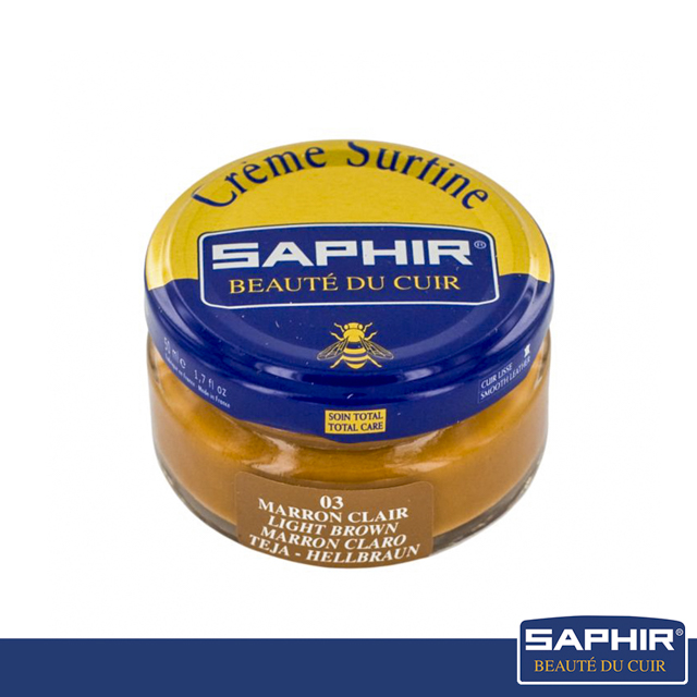 SAPHIR 莎菲爾 皮革鞋蠟(黃棕色系列)