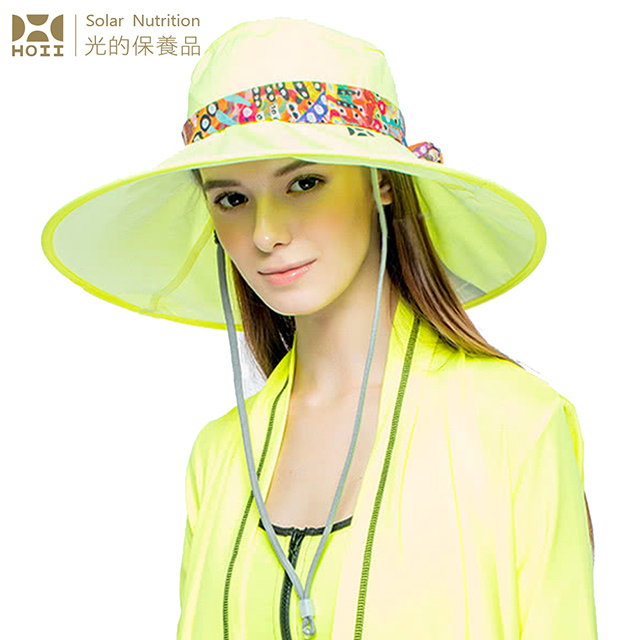 HOII 后益 HOSEA花漾法式優雅圓筒帽 3色任選-UPF50+抗UV防曬涼感先進光學機能布