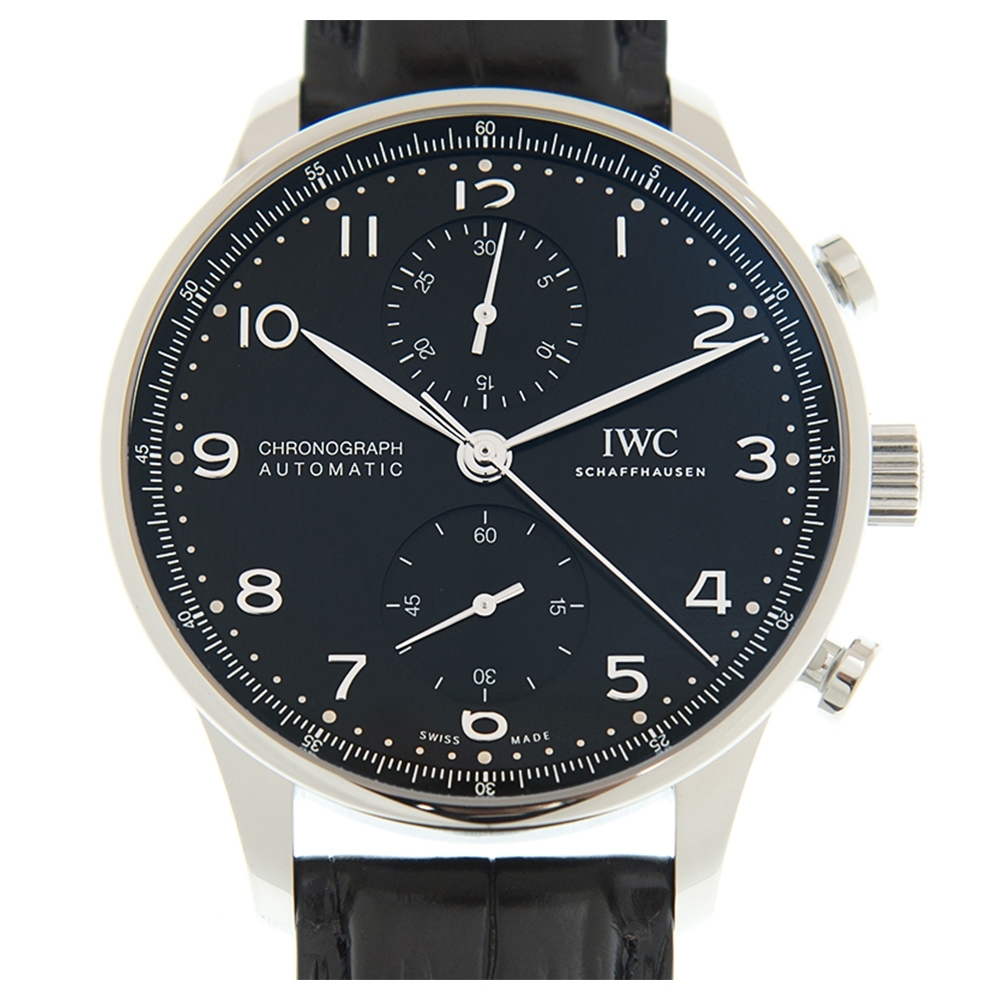 IWC 萬國 錶 Portuguese 葡萄牙計時腕錶(IW371609)x黑x41mm