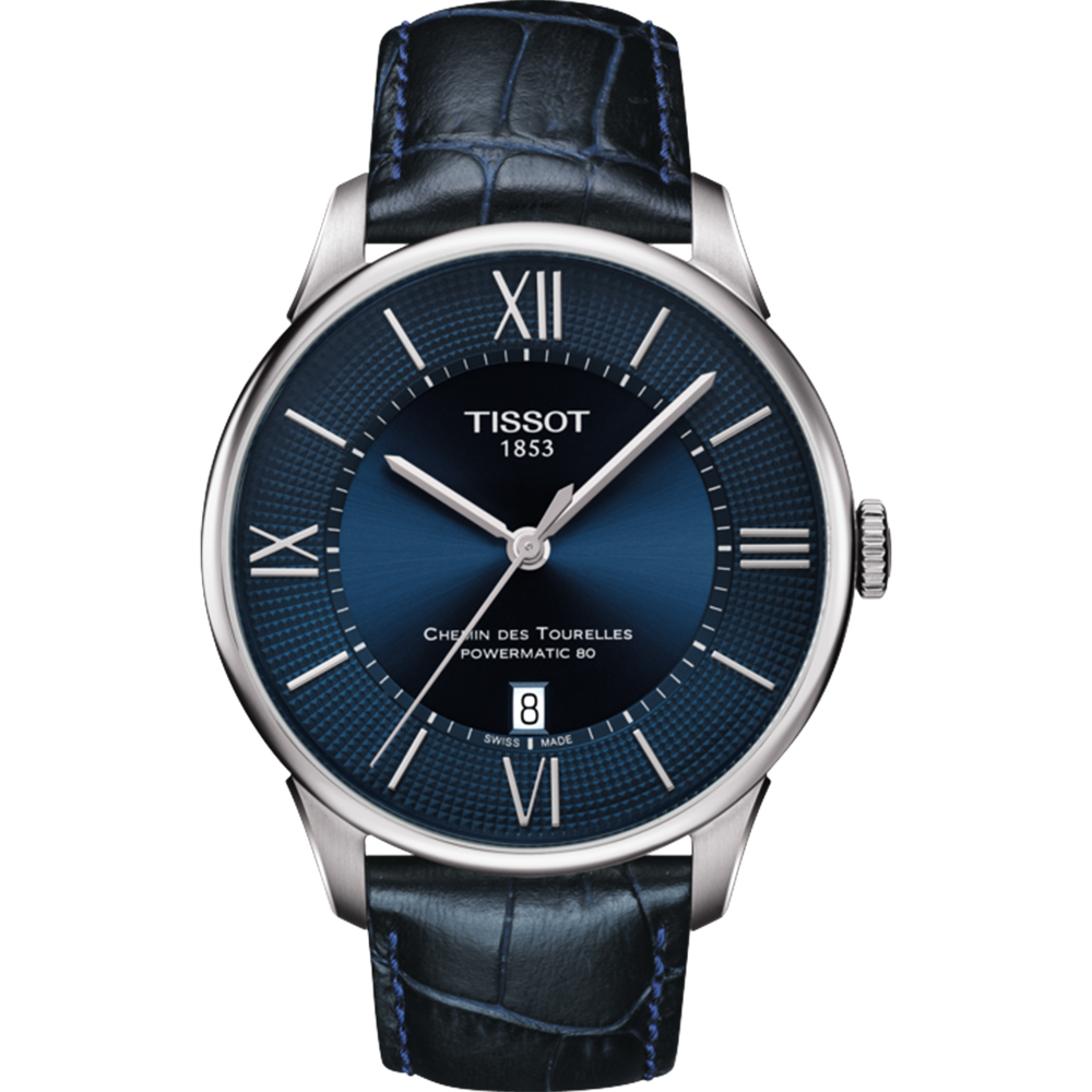 TISSOT 天梭 杜魯爾系列動力80小時機械錶-藍/42mm T0994071604800