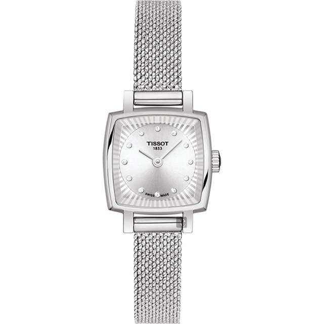TISSOT 天梭 官方授權 LOVELY SQUARE 動人心弦米蘭帶女錶 百貨周年慶-20mm T0581091103600
