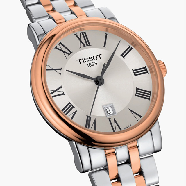TISSOT 天梭 官方授權 Carson 羅馬石英女錶 百貨周年慶-30mm T1222102203301