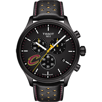 TISSOT 天梭 官方授權 CHRONO XL NBA 騎士隊特別版計時錶 雙11禮遇-黑/45mm T1166173605101