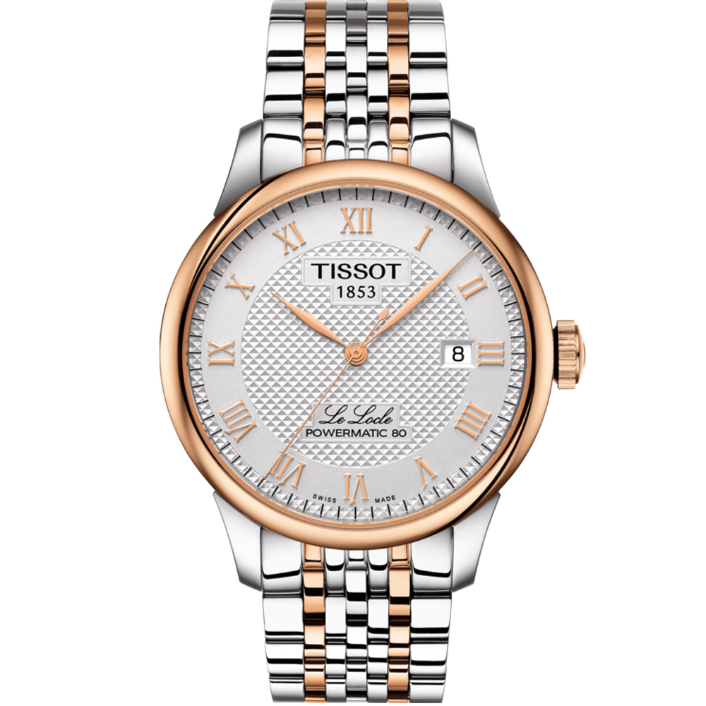 TISSOT 天梭 官方授權 Le Locle 80小時動力儲存機械錶 T0064072203300