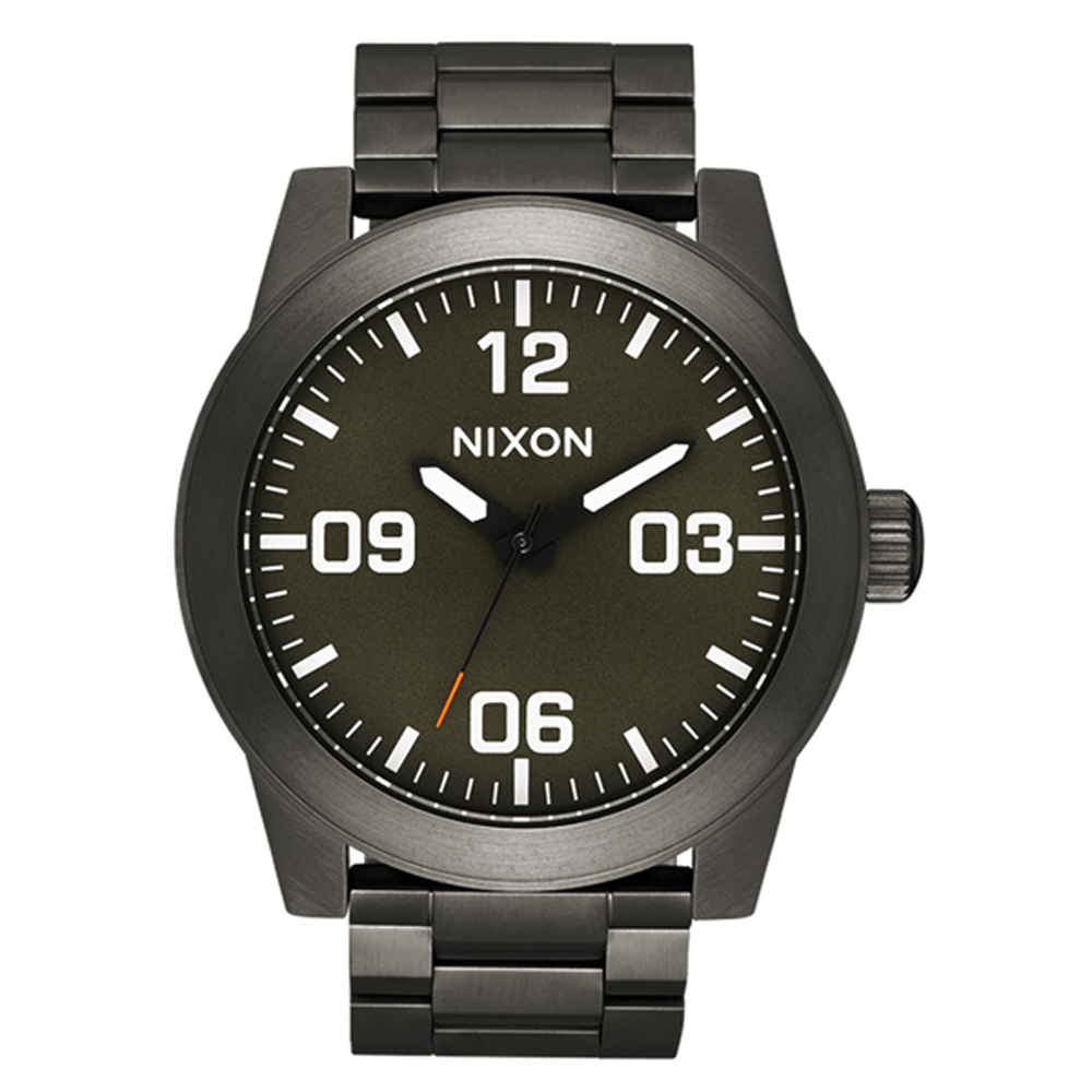 NIXON CORPORAL SS 曠野風潮時尚運動腕錶-鐵灰