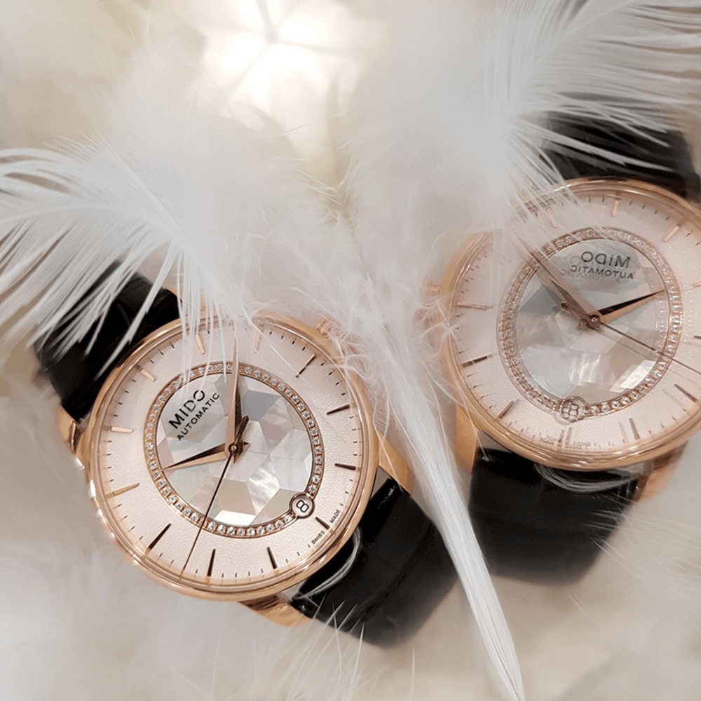 MIDO 美度 官方授權 Baroncelli 永恆系列晶燦鑲鑽女仕手錶 百貨周年慶 M0072073611600
