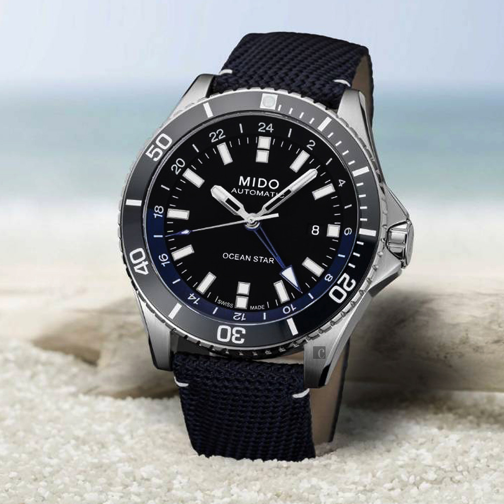 MIDO 美度 官方授權 Ocean Star 海洋之星 GMT 200米潛水機械錶 百貨周年慶-44mm M0266291705100