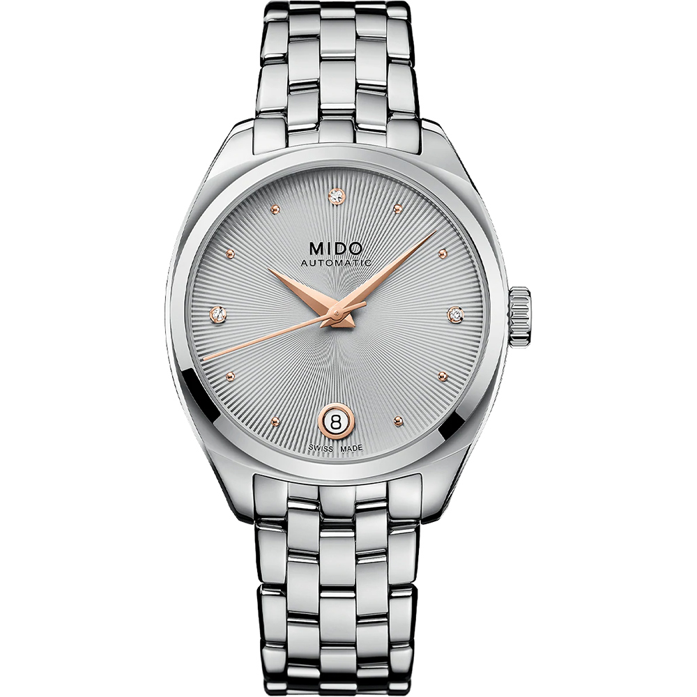 MIDO 美度 官方授權 Belluna 皇室真鑽機械女錶 百貨周年慶-33mm M0243071107600