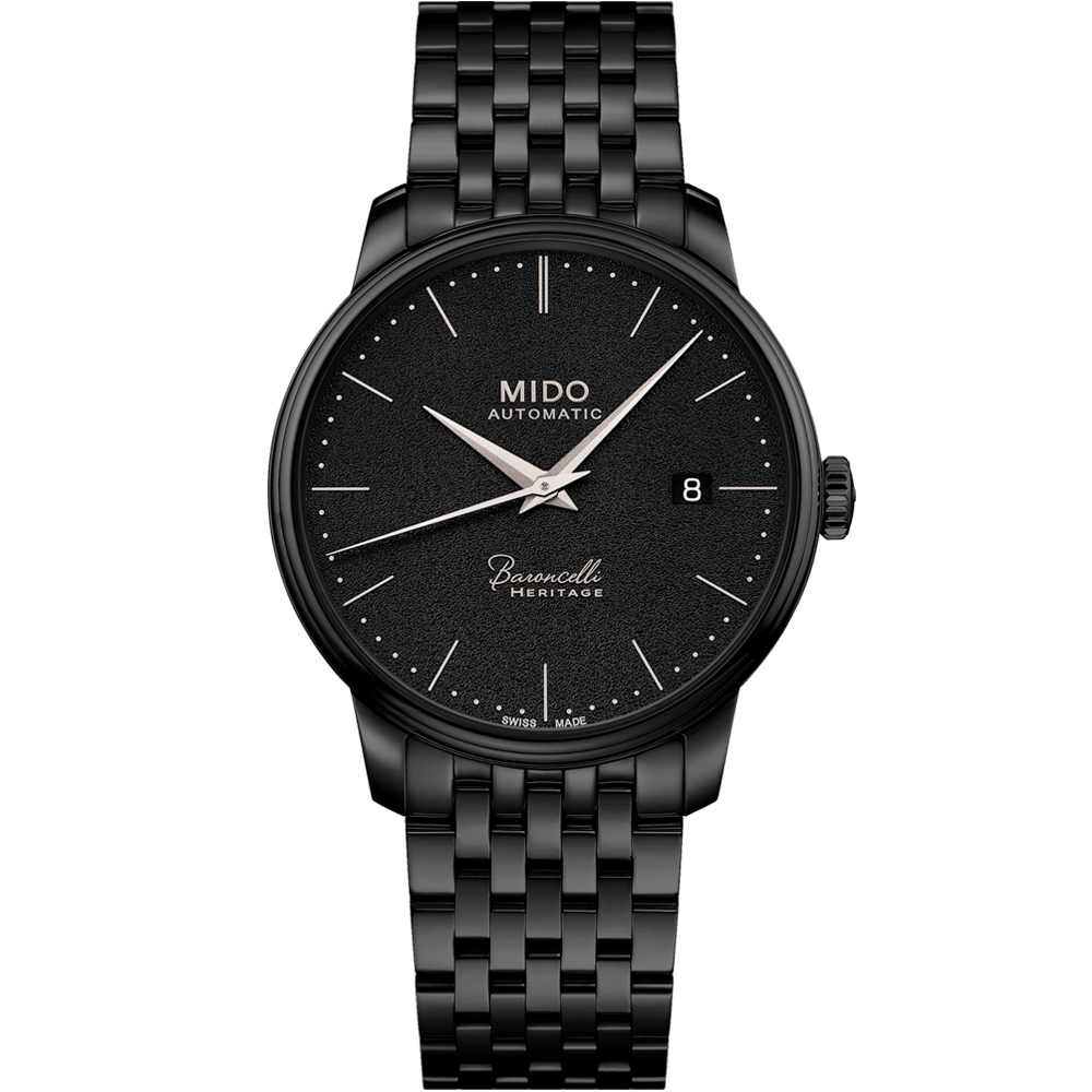 MIDO 美度 BARONCELLI HERITAGE 潮黑復刻機械錶(M0274073305000)