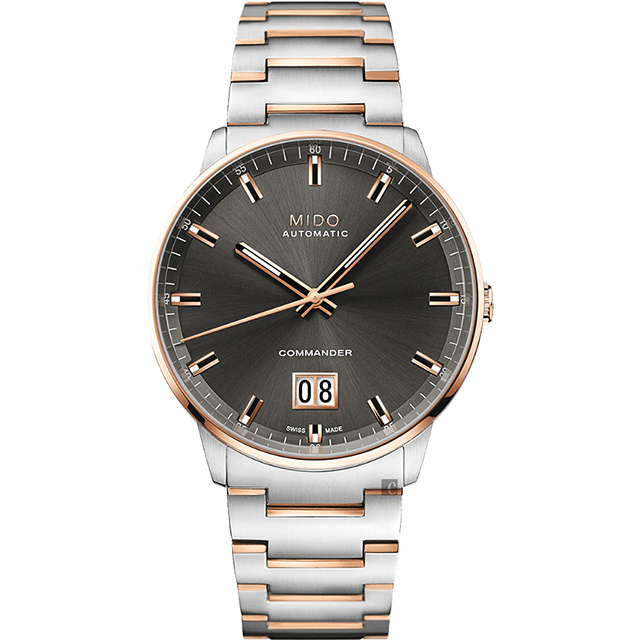 MIDO 美度 官方授權 COMMANDER 香榭系列大日期機械錶 百貨周年慶-42mm M0216262206100