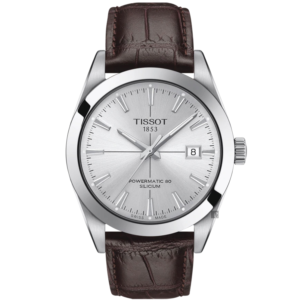 TISSOT 天梭 官方授權 紳士80動力儲存機械錶 百貨周年慶-40mm T1274071603101