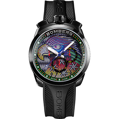 BOMBERG 炸彈錶 BOLT-68 石英彩色珍珠雄鷹錶-45mm BS45CHPBA.EGP-1.3
