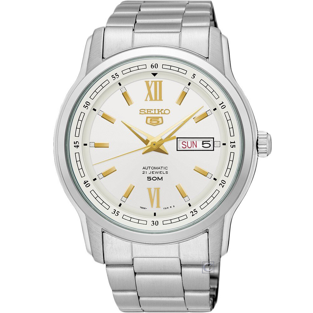 7S26-04T0S SNKP15J1 SEIKO 精工5號21石盾牌羅馬機械腕錶- PChome 24h購物