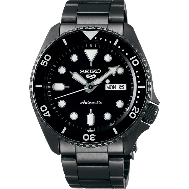 SEIKO 精工 5 Sports 系列機械錶 周年慶獻禮-鍍黑/42.5mm 4R36-07G0SD(SRPD65K1)