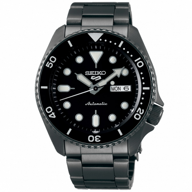 SEIKO 精工 5 Sports 黑水鬼 SRPD65K1 鋼錶帶 機械錶 4R36-07G0SD 黑 42.5mm