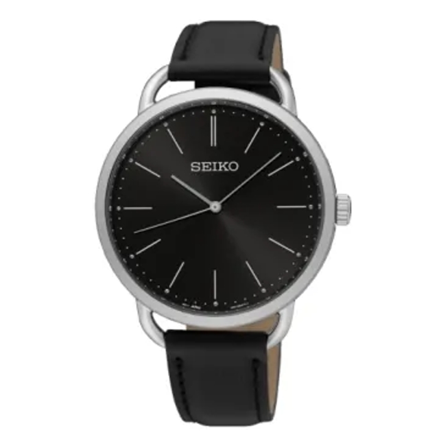SEIKO 精工 紳士情人皮革時尚腕錶/38mm/6N01-00A0D/SUR233P1