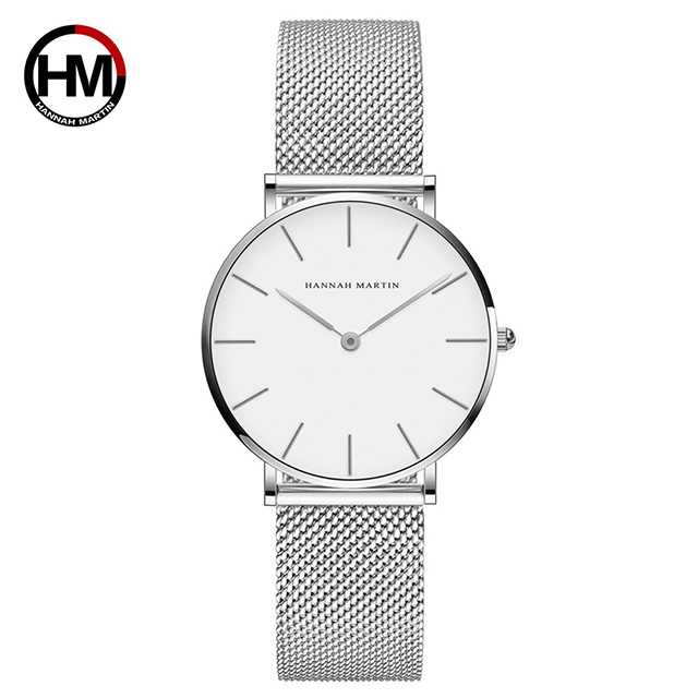 HANNAH MARTIN 經典極簡設計感米蘭帶腕錶-金-米蘭帶-36mm(HM-CB36-WYY)