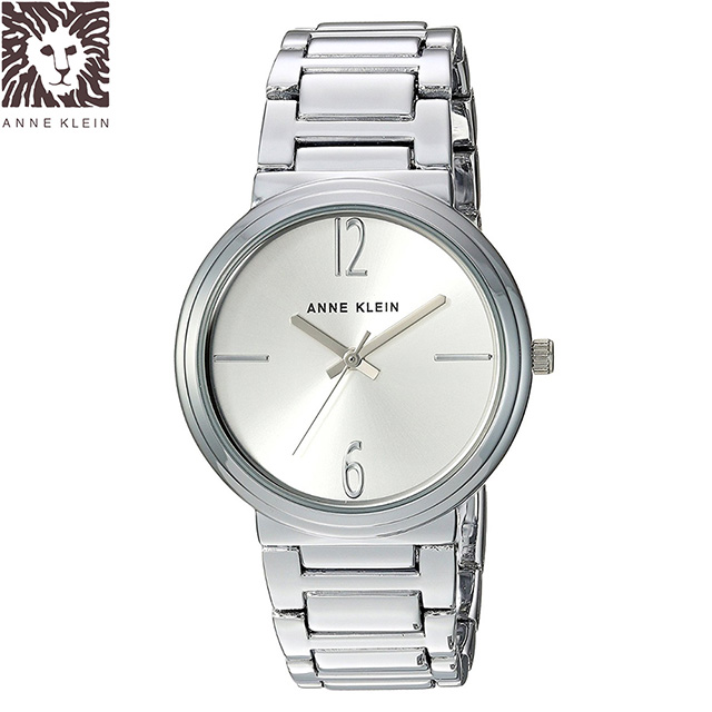 Anne Klein 一個人的銀河簡約刻度腕錶-銀x34mm AK-3169SVSV