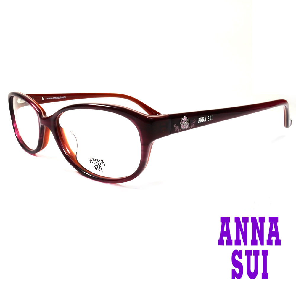 Anna Sui 安娜蘇 經典薔薇造型眼鏡(紅色)AS620-209