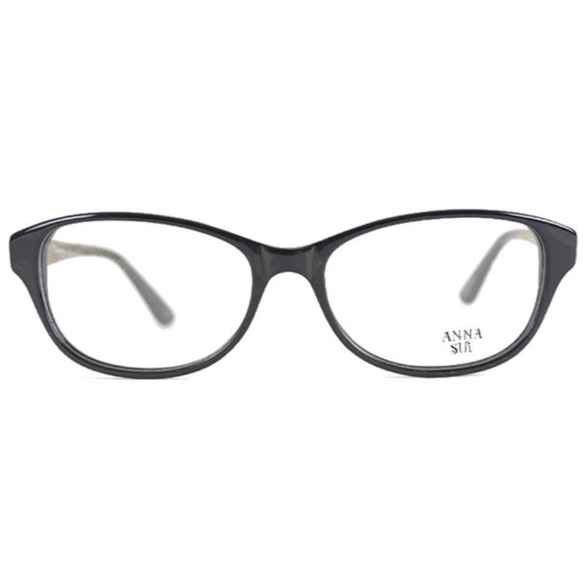 Anna Sui 安娜蘇 日本 質感金屬蝴蝶造型平光眼鏡(黑) AS550-001