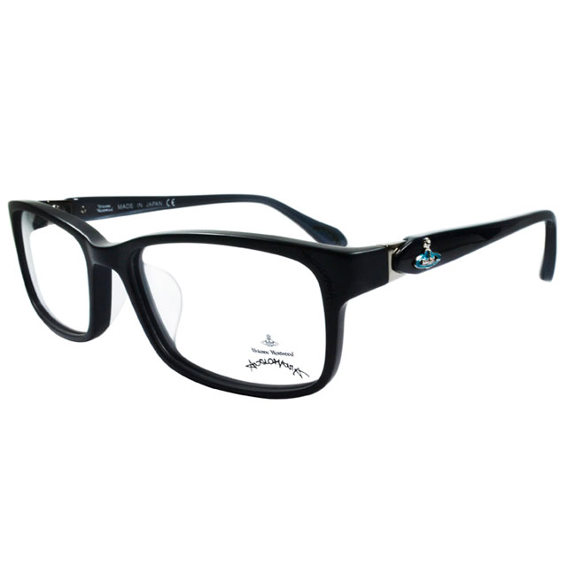 Vivienne Westwood 薇薇安魏斯伍德 英國Anglomania側接金屬經典土星光學眼鏡(黑+藍)AN28503