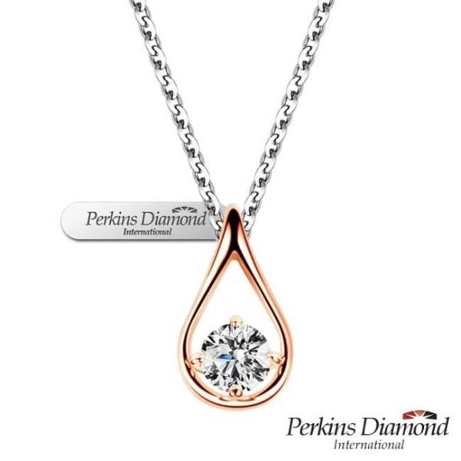 PERKINS 伯金仕 Drop玫瑰金系列 鑽石項鍊