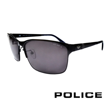 Police 【南紡購物中心】 義大利警察都會款個性型男眼鏡-金屬框(黑色) POS8875-531P