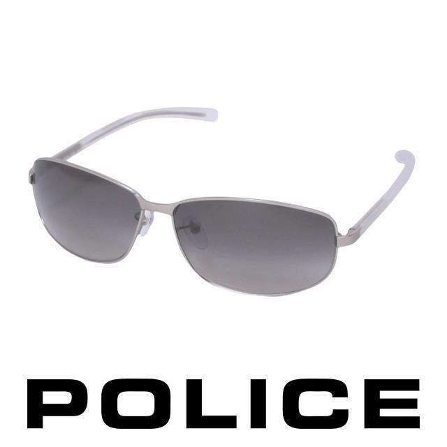 Police 【南紡購物中心】 都會時尚太陽眼鏡 (銀白色) POS8697-581K